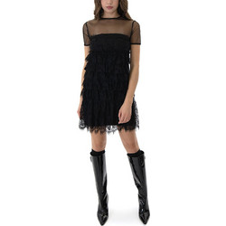 Lace Midi Βραδινό Φόρεμα Μαύρο W24-24714