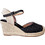 Zak Shoes Καλοκαιρινές Γυναικείες Πλατφόρμες Εσπαντρίγες Κλειστές Ψηλές Ψάθινες Μαύρες SD31047