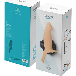 Virgite H2 Hollow Harness Strap On με Dildo 27.4cm Flesh