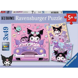 Παιδικό Puzzle Ravensburger Kuromi 3x49 Κομμάτια