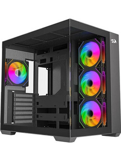 Redragon Evo Black Gaming Midi Tower Κουτί Υπολογιστή με Πλαϊνό Παράθυρο