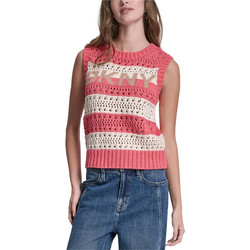 DKNY Γυναικεία Καζάκα Αμάνικη Λευκή Κοραλί DJ6R0135-BXK