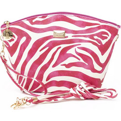 Fragola PC018-10 Zebra Γυναικείο Νεσεσέρ 25x8x10cm Φούξια