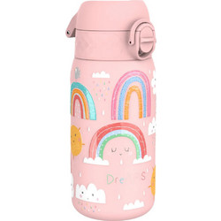Ion8 Rainbow Παιδικό Παγούρι Ανοξείδωτο Ροζ 400ml