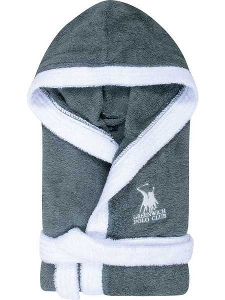 Greenwich Polo Club Essential 8623 Παιδικό Μπουρνούζι με Κουκούλα 400gr/m² Ανθρακί