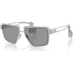 Prada PRD56S 1BC50Q Ανδρικά Γυαλιά Ηλίου Aviator Κοκάλινα Διαφανή με Μαύρο Φακό