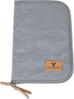 Cangaroo Liam Θήκη Βιβλιαρίου Υγείας Γκρι 28x19cm