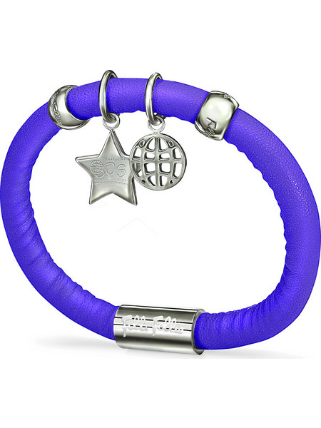 Folli Follie Violet Γυναικείο Βραχιόλι Χειροπέδα από Δέρμα 1B13F046X