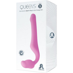 Adrien Lastic Queens Small Strapless Strap On με Δόνηση Ροζ