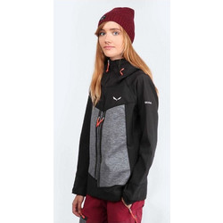 Salewa Comici Γυναικείο Μπουφάν Softshell Μακρύ Αδιάβροχο Μαύρο 28176-0911