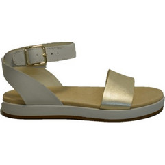 Clarks Δερμάτινα Γυναικεία Σανδάλια Εκρού 26139237