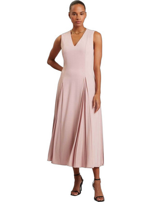 Ted Baker Carneli Midi Καλοκαιρινό Φόρεμα για Γάμο / Βάπτιση Ροζ 283568