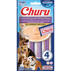Inaba Churu Dog with Salmon & Shrimp 4x14gr