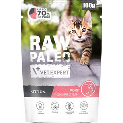VetExpert Raw Paleo Kitten Grain Free with Pork 100gr
