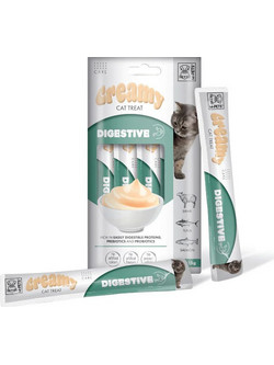 M-Pets Creamy Digestive with Lamb, Tuna & Salmon 4x15gr