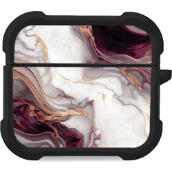 Sonique Marble Series Θήκη Σιλικόνης για Apple AirPods 3 Μπορντό