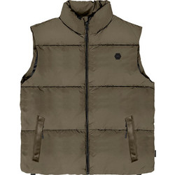 Double Αμάνικο Ανδρικό Μπουφάν Puffer Καφέ SMJK-2048