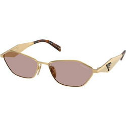 Prada PR50S 5AK20I Γυναικεία Γυαλιά Ηλίου Πολυγωνικά Μεταλλικά Χρυσά με Καφέ Φακό