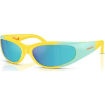 Arnette AN4302 30201U Ανδρικά Γυαλιά Ηλίου Μάσκα Κοκάλινα Κίτρινο Μπλε με Μπλε Φακό