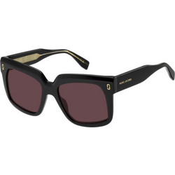 Marc Jacobs MJ1135/S GUU/4S Γυναικεία Γυαλιά Ηλίου Τετράγωνα Κοκάλινα Μαύρα με Καφέ Φακό