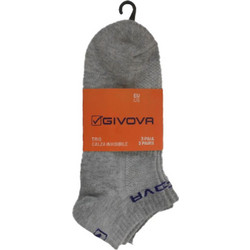 Givova Ανδρικές Κάλτσες Ψηλές Γκρι 3Pack C032-2704