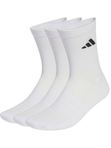 Adidas Ανδρικές Κάλτσες Ψηλές Λευκές 3Pack JZ0530
