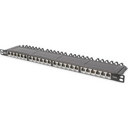 Digitus DN-91624S-SL-EA Ethernet Patch Panel Rack 0.5U 24 Θυρών Cat.6a Shielded