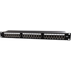 Gembird GM-C624CM-002 Patch Panel Keystone Rack 1U 19" 24 Θυρών Cat.6 Shielded