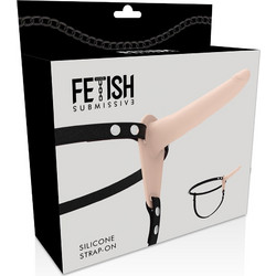 Fetish Submissive Silicone Harness Strap On με Dildo 15cm Flesh D-221272