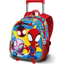 Karactermania Spidey Σχολική Τσάντα Τρόλεϊ Νηπιαγωγείου Πολύχρωμη 08473