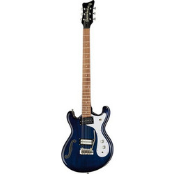 Danelectro 66BT Ηλεκτρική Κιθάρα Double Cut με Μαγνήτες HS & Ταστιέρα Pau Ferro Blue Burst