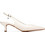 Xti Γόβες Slingback Δερμάτινες με Λεπτό Χαμηλό Τακούνι Λευκές 145359