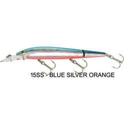 Rebel Fastrac Jointed Minnow FTJ2 Τεχνητό Δόλωμα Ψαράκι 11.4cm 13gr Blue Silver Orange