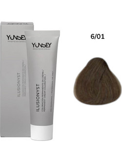 Yunsey Ilusionyst 6.01 Σκούρο Ξανθό Φυσικό Μπλε Σαντρέ Μόνιμη Βαφή Μαλλιών 60ml
