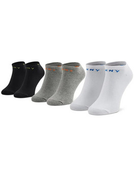 DKNY Ανδρικές Κάλτσες Κοντές Μαύρες Γκρι Λευκές 3Pack S5-6206-3PKA