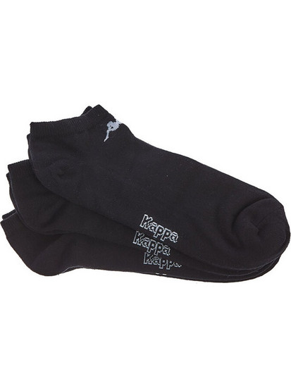 Kappa Doler Ανδρικές Κάλτσες Κοντές Μαύρες 3Pack 2956900000