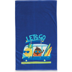 Nef-Nef Let's Go Παιδική Πετσέτα Θαλάσσης Μπλε 70x120cm 040059