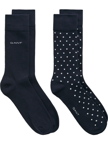 Gant Ανδρικές Κάλτσες Ψηλές Navy Μπλε 2Pack 3G9960260-410