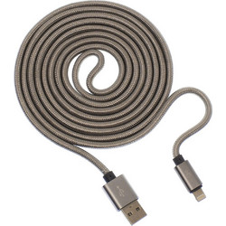 KLGO S-50 Braided USB-A to Lightning Cable 2m Grey