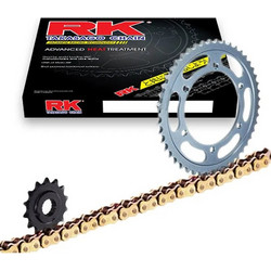RK Σετ Αλυσίδα Χρυσή & Γρανάζια Κίνησης 46T 15T 520 KLO O-Ring για Kawasaki ER-6N/F '06-'16