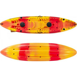 SCK Nereus HD Πλαστικό Kayak 2 Ατόμων Κόκκινο Κίτρινο