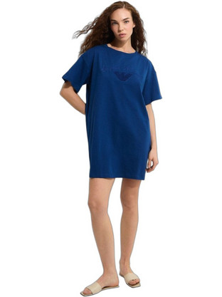 Emporio Armani Mini Καλοκαιρινό Καθημερινό Φόρεμα Navy Μπλε EW004078AF20244-UB078