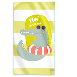 Saro Fun In The Sun Παιδική Πετσέτα Θαλάσσης Microfiber Κίτρινη 90x160cm 64322