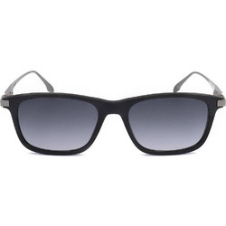 Safilo CALIBRO 02/S 003 Ανδρικά Γυαλιά Ηλίου Τετράγωνα Κοκάλινα Μαύρα με Μαύρο Φακό