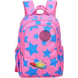 Lyc Sac Starlight Σχολική Τσάντα Πλάτης Δημοτικού Ροζ 03926