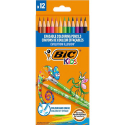 BIC Kids Erasable Ξυλομπογιές Σετ 12τμχ