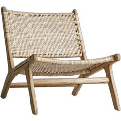 Ravenna Πολυθρόνα Ξύλινη Μπεζ Teak Borge Natural