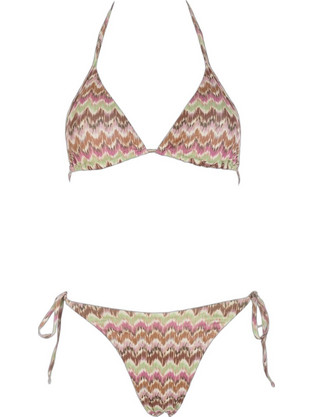 Gsecret Bikini Set Τριγωνάκι Brazil Καφέ Πράσινο Mint 62080-37720