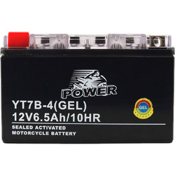 Power Μπαταρία Μοτοσυκλέτας YT7B-4 6.5Ah