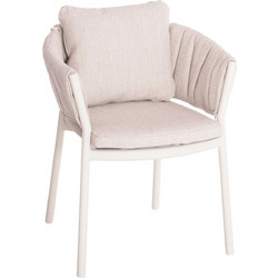 HomeMarkt Πολυθρόνα Κήπου Υφασμάτινη Ροζ Χρυσή HM6207.02